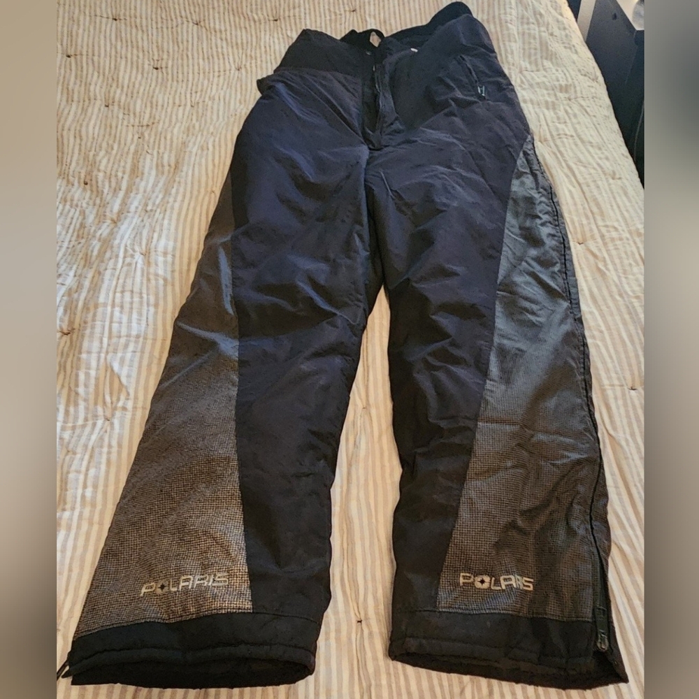 Polaris Snowmobile Pants Womens 2x-Large W/ suspenders Black